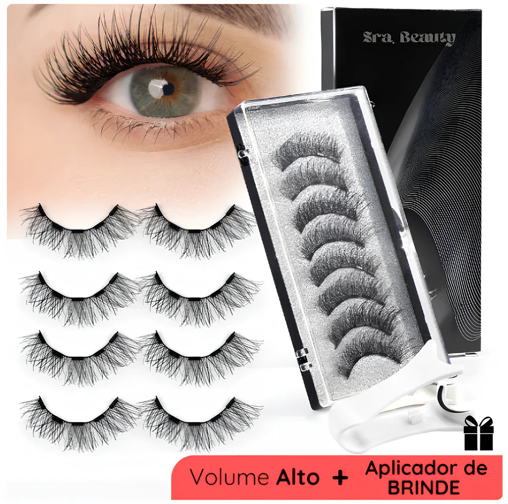 Cílios Postiços Magnéticos Reutilizáveis