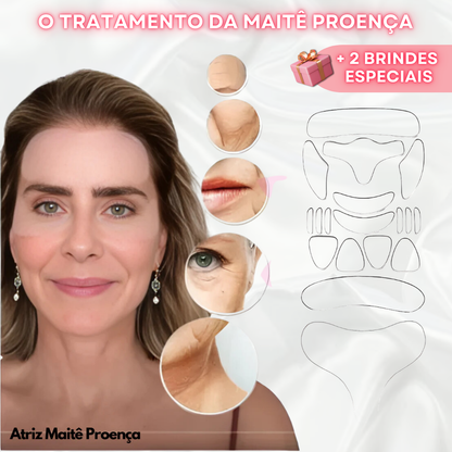 Kit Rejuvene Clean - Adesivos Anti-Rugas das famosas (Reutilizável por até 40 aplicações)