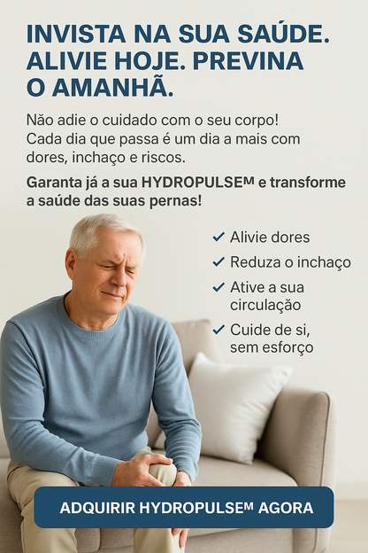 HydroPulse™ – Pressoterapia Inteligente para Pernas
